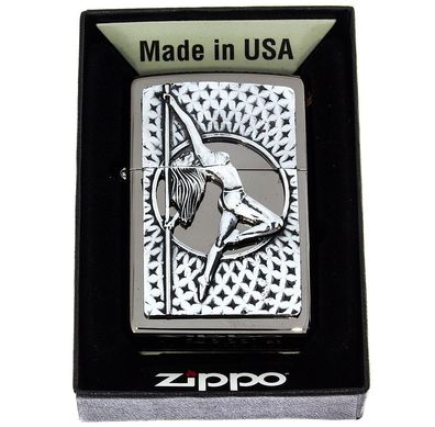 ZIPPO Black Ice Plakette Dance Girl 2007809