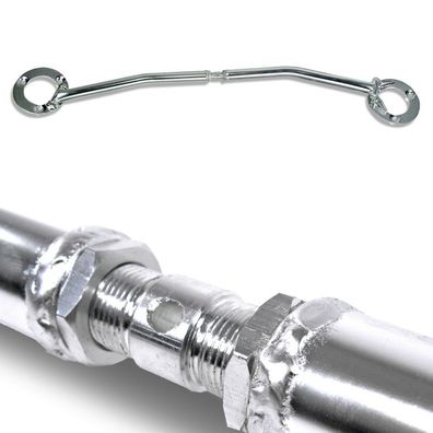 Aluminium Domstrebe vorne 3tlg poliert passend für BMW 3er E36 316i 318i M40 -94
