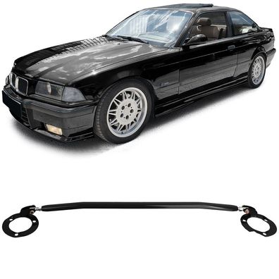 Alu Domstrebe Schwarz vorne für 3er BMW E36 6 Zyl 320i 323i 325i 328i 1992-1999