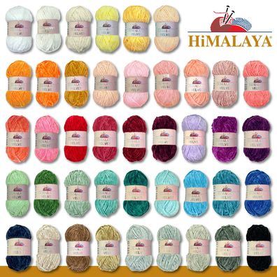 Himalaya 5 x 100 g Velvet Chenille-Wolle Handarbeit Amigurumi Dolphin