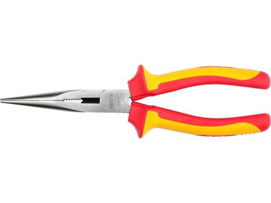 Flachrundzange, Telefonzange, Spitzzange 200mm VDE