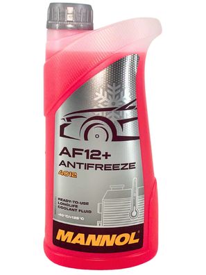 Mannol Antifreeze Kühlerfrostschutz AF12+ (-40 °C) Longlife 1 Liter