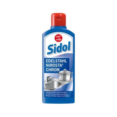 Sidol Glanz und Pflege für Edelstahl, Nirosta und Chrom, 250 ml