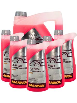 Mannol Antifreeze Kühlerfrostschutz AF12+ (-40 °C) Longlife 5 + 5 Liter