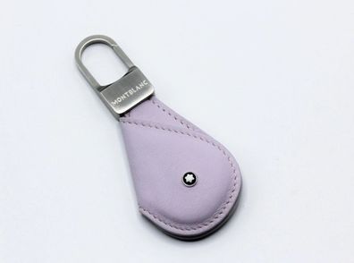 Montblanc Schlüsselanhänger Key Ring Leder Edelstahl Lila Neu & Ovp