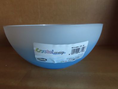 Schüssel Salatschüssel Kunststoff Crystal Way blau weiß ca. 20 cm Ø