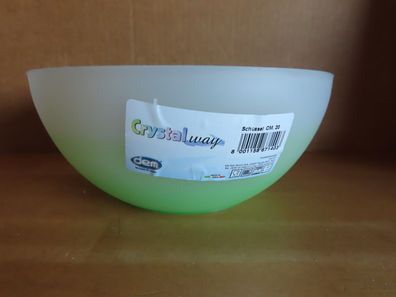 Schüssel Salatschüssel Kunststoff Crystal Way grün weiß ca. 20 cm Ø