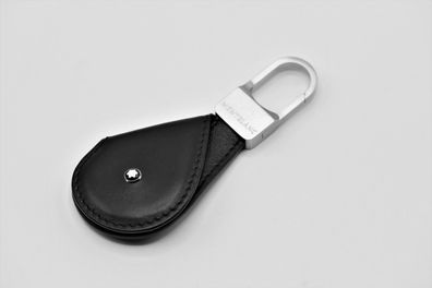 Montblanc Schlüsselanhänger Key Ring Leder Schwarz Neu & Ovp
