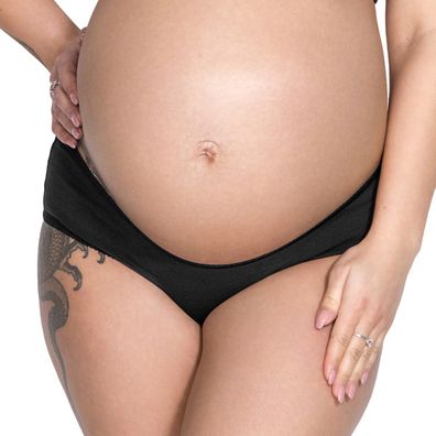 Mitex Mama Panty Schwangerschafts-Slip Baumwolle schwarz -1 Stück