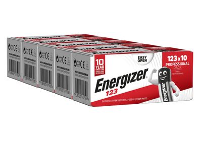 Energizer 123 Lithium Batterie EL123AP 3V 50er-Set