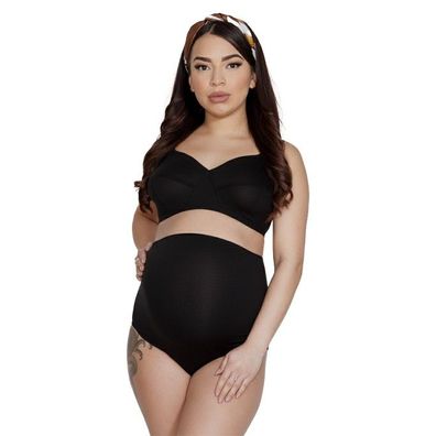 Mitex Mama Belly Schwangerschafts-Slip Baumwolle schwarz -1 Stück