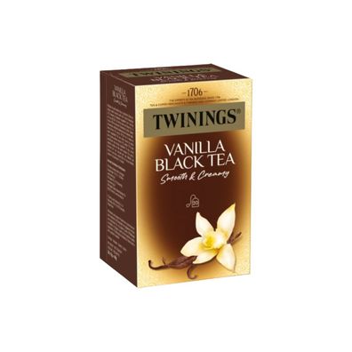 Twinings Vanilla, Schwarztee, 20 Teebeutel im Kuvert, 40g