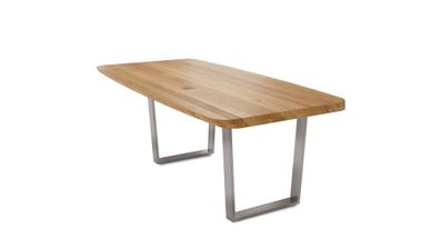 Esstisch Danette 8 140x77x90 Esszimmertisch Massivholz Wildeiche