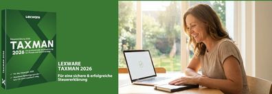 Lexware Taxman 2026 - Für das Steuerjahr 2025 - PC Download Version
