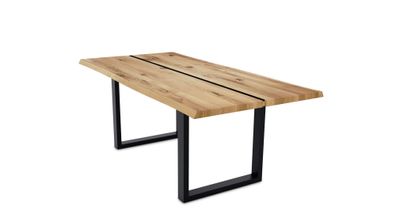 Esstisch Dannie 4 140x78x90 Esszimmertisch Massivholz Wildeiche