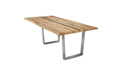 Esstisch Dannie 8 140x77x90 Esszimmertisch Massivholz Wildeiche