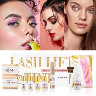 Wimpernlifting Lash Lift & Tint Set mit Augenbrauenfarbe Iconsign