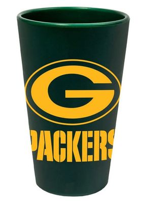 NFL Green Bay Packers Pint Glas Bier Bierglas 470ml Trinkbecher Silikon 99016