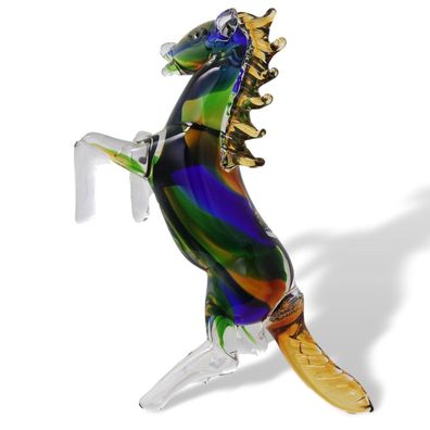 Glasfigur Pferd im Italien Murano Antik-Stil 36cm x 20cm 2kg schweres Glas