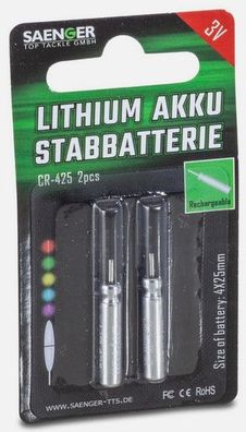 Lithium Akku Stabbatterie Sänger (2 er Pack)