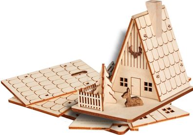 Bastelset Forsthaus HxBxT = 11x8x14cm NEU Basteln Bastelset Bauen Haus