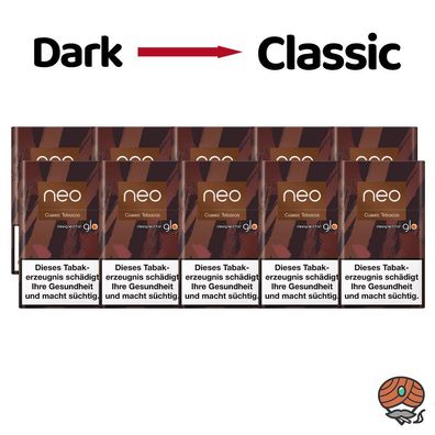neo Classic Tobacco für GLO Heater - Tabak Sticks 10x20 St. (ehem. Tobacco Dark)