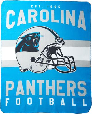 NFL Decke Kuscheldecke Carolina Panthers Throw Blanket Helm 087918350168