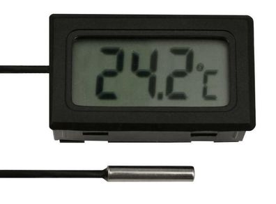 LCD Digital Thermometer Digitalthermometer mit Fühler Kabellänge 1m-10m
