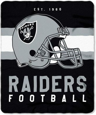 NFL Decke Kuscheldecke Las Vegas Raiders Throw Blanket Helm 087918350175