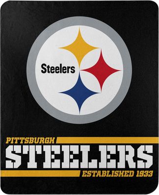 NFL Decke Kuscheldecke Pittsburgh Steelers Throw Blanket Split Wide 190604129693