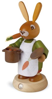 Räucherfigur Räucherhasenfrau farbig groß (BxH):11x19cm NEU Osterdeko Osterhasen