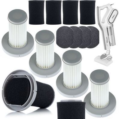 Rosfix Set Filter für Staubsauger Deerma DX700 DX700S | Waschbar Ø80x99 mm