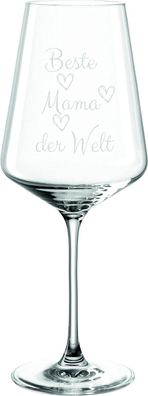 Leonardo Puccini Weinglas 560ml mit Gravur Beste Mama der Welt - Rot- & Weißwein