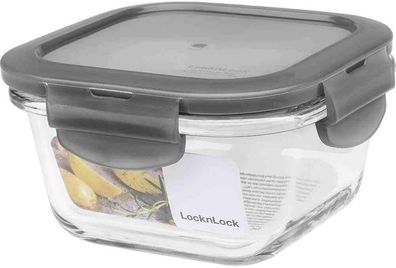 LocknLock oven glass 300ml 120 x 120 x 65 mm, Deckelfarbe grau LLG205G