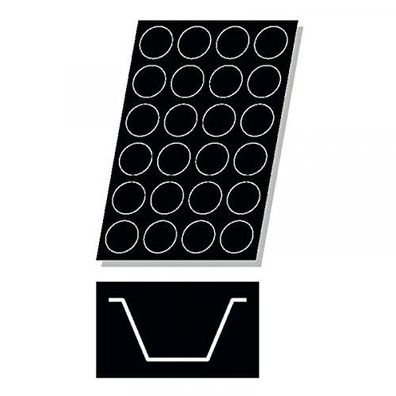 Sambonet Pasticceria Flexipan Form 60x40 24 Muffins 8 cm P0002-P00790-47740-68