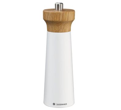 Zassenhaus Pfeffermühle Westerland 18 cm weiß/Eiche 23879 4006528023879