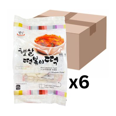6er-Pack Matamun Reiskuchen Tteokbokki Stangen 600g