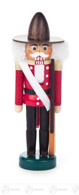 Nussknacker Kanadier rot-schwarz BxHxT 5 cmx13 cmx4 cm NEU Erzgebirge Nußknacker