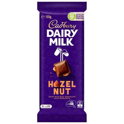Cadbury Hazelnut Schokolade - Import 180 g