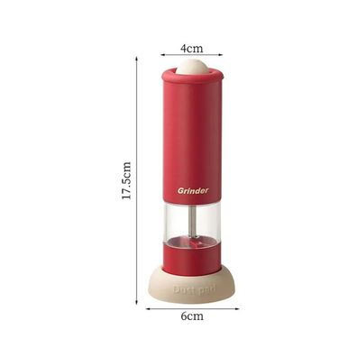 Electric Rechargeable Pepper & Salt Grinder with Adjustable Mill, Portable Kitchen