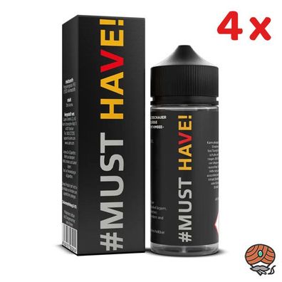 Musthave V (Erdbeere, Himbeere) Longfill E-Liquid / Liquid Aroma 4x 10ml