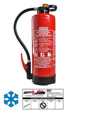 Gloria PH 9 PRO 9 kg Pulver Aufladefeuerlöscher frostsicher inkl. Halterung u. P