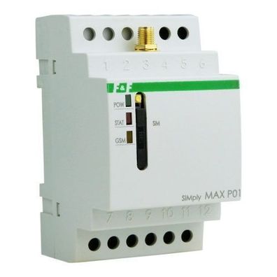 GSM-Fernsteuerungsrelais SMS-Steuerung 2ßEingang 2ßSIMply MAX-Ausgang P01 F&F 69