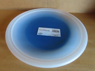 Teller Flach Speiseteller Kunststoff blau 25 cm Ø Crystal Way