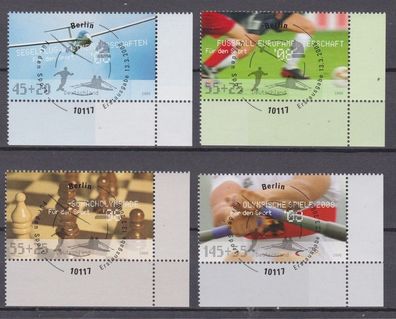 BRD 2008 gestempelt Ecke unten rechts MiNr. 2649-2652 Für den Sport