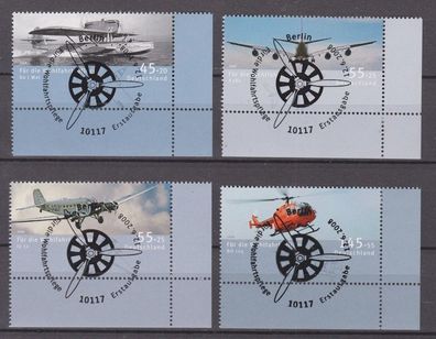 BRD 2008 gestempelt Ecke unten rechts MiNr. 2670-2673 Luftfahrt