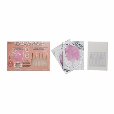 Haut Treats Collage Glitter Hyaluronic Acid Ampoules 5 Day Skincare System