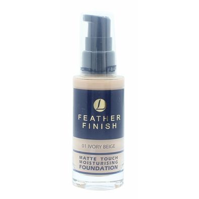 Lentheric Feather Finish Matte Touch Moisturising Foundation 30ml Ivory Beige 01