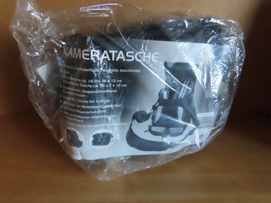 Kameratasche schwarz Haupttasche ca. 14,5x16x13cm Modell 720I Dario
