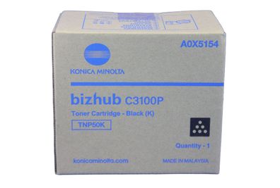 Konica Minolta TNP50K Toner Black A0X5154 -A